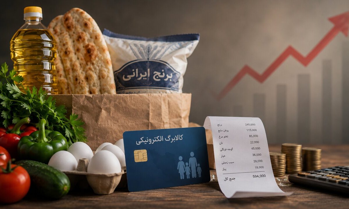 مواد غذایی،جهش قیمت ۴۴ تا ۲۹۳ درصدی از دی تاکنون / مردم چشم‌به‌راه افزایش سریع مبلغ کالابرگ